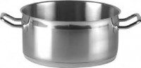CASSERUOLA MEDIA ACCIAIO 2 MANICI diametro 24 cm, altezza 11 cm, capacità 5 lt
